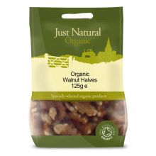 Just Natural, Organic Walnut Halves, 125g